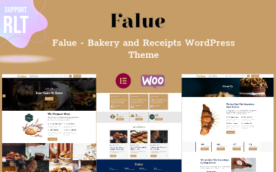 Falue - Tema WordPress de comida de padaria