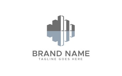 Designvorlage für das Logo von Gebäudeimmobilien