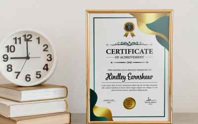 Modelli di layout del certificato di conseguimento
