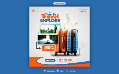 Travel Tourism Social Media  Template