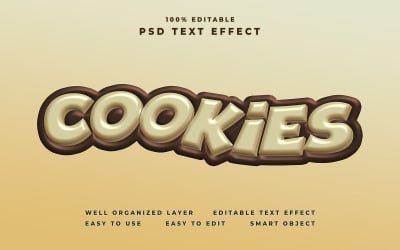 Cookies Editable Text Effect