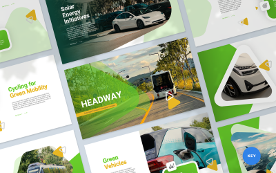 Headway – Fenntartható közlekedésről szóló előadás-sablon