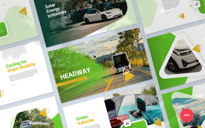 Headway - Шаблон презентации устойчивого транспорта PowerPoint
