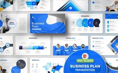 210+ Businessplan PowerPoint-sjabloon