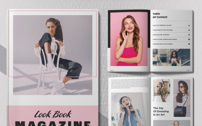Design-Layout für Mode-Lookbooks