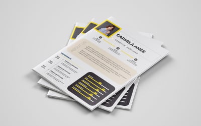 Diseño de currículum vitae profesional/plantilla de CV