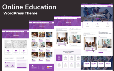 Educación en línea: tema de WordPress para elementos educativos de escuelas, colegios, universidades y cursos en línea