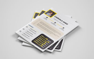 Modello di curriculum/CV professionale per la progettazione