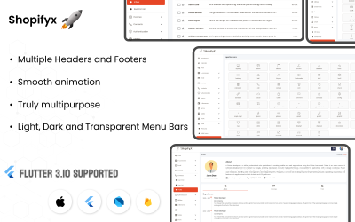 Shopifyx – Moderner und kreativer Flutter-Administrator