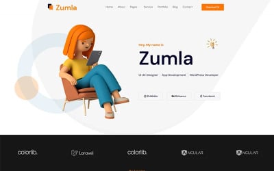 Тема WordPress для личного портфолио