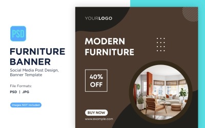 Bannerdesignmall för moderna möbler 21