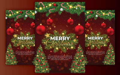 Festive Elegance Christmas Flyer Template - A4 Size