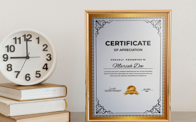 Modelli di layout del certificato di apprezzamento