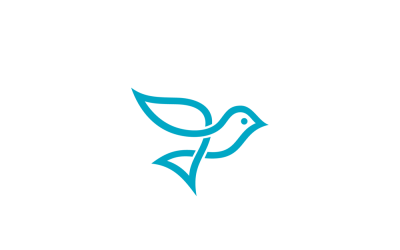 Modelo de vetor de logotipo de pássaro