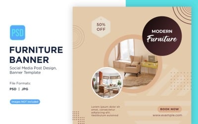 Modern Furniture Banner Design Template 26