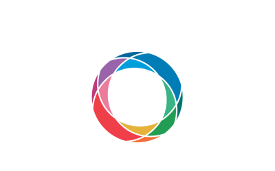 Sjabloon voor abstract cirkelvectorlogo