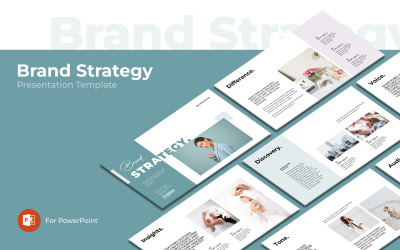 Modèle PowerPoint créatif de stratégie de marque