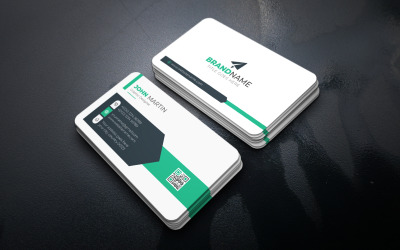 Diseño de tarjeta de presentación, tarjeta de presentación profesional, plantilla de tarjeta de presentación moderna