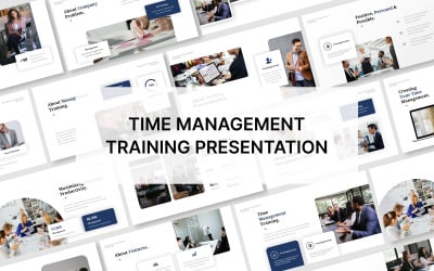 Plantilla de presentación de PowerPoint para capacitación en gestión del tiempo