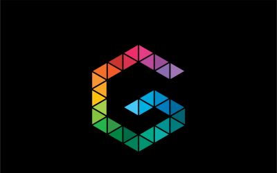 Шаблон логотипу Graphicube літера G