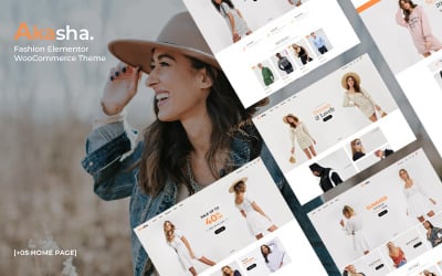 Akasha - Fashion Elementor téma WooCommerce
