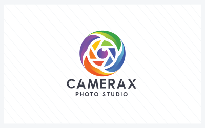 Camera Pixel O Letter Logo