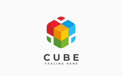 Cube Colorful Logo Template