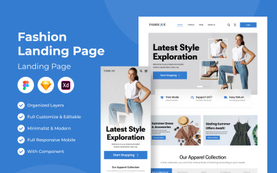 Fashique - Fashion Landing Page