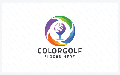 Kleur Golf Professioneel logo Tamplate