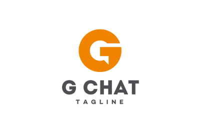 Letter G Chat Logo Template