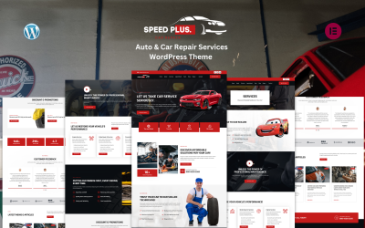 Motyw WordPress Speed Plus — usługi naprawy samochodów i samochodów