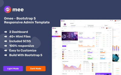 Omee 多用途 Bootstrap 5 管理模板