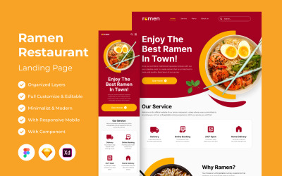 Ramen – Restaurant-Landingpage