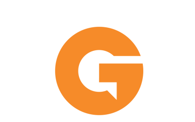 字母 G 聊天徽标模板