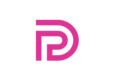 Буква DP PD DP Логотип монограммы