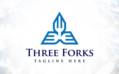 Kreatív háromszög Capital Three Forks pénzügyi logó
