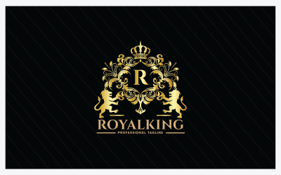 Lettera R - Modello con logo del Re Reale