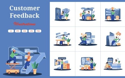 M730_Kundfeedback Illustration Pack 1