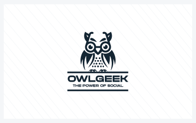 Owl Geek Logo Pro sablon