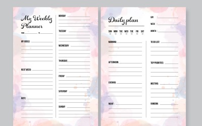 Daily &amp;amp; Weekly Planner Templates