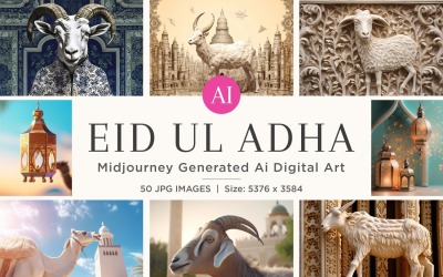 Eid ul Adha Islamic Festival Background Set 50 V - 2