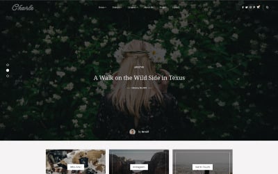 Charles - Persoonlijke blog PSD-sjabloon