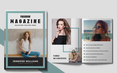Design-Layout für Mode- und Lifestyle-Magazine