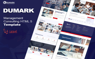 Dumark – готовий HTML-шаблон Laravel Business Consulting