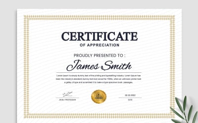 Modello di apprezzamento del certificato
