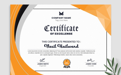 Modello di certificato multiuso