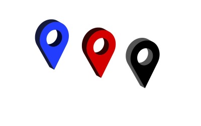 Standort-Pin-Symbol Standortmarkierung