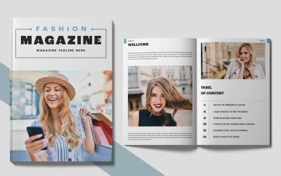 Szablon magazynu Fashion InDesign