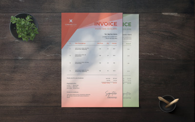 Corporate Invoice Template  Design