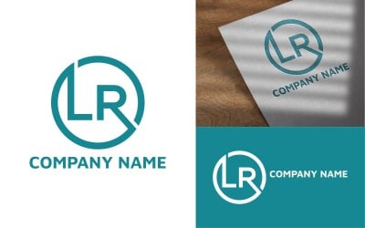 Diseño de plantilla de logotipo de letra monograma LR